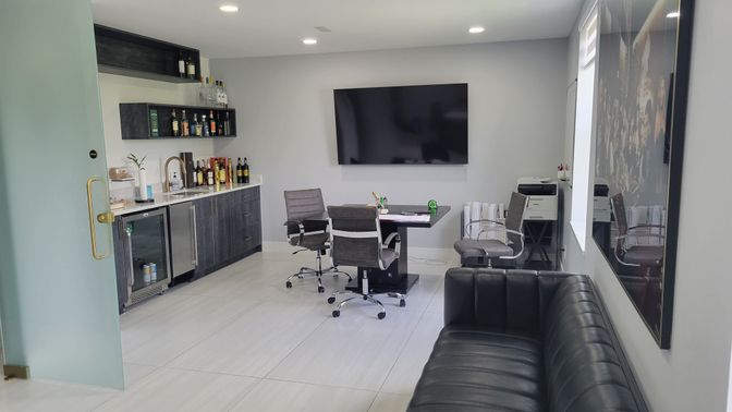 Home Office, Interior, Recessed Lighting