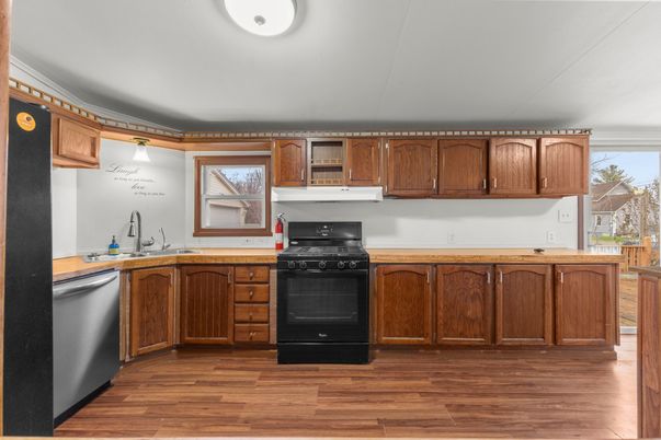 Interior, Kitchen, Wood Texture Flooring