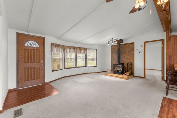 Empty room, Fireplace, Interior, Wood Texture Flooring