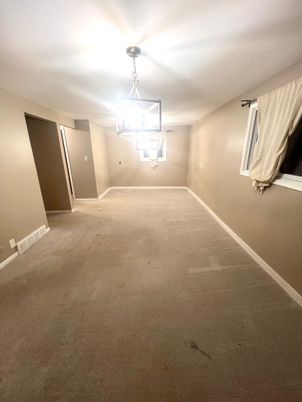 Chandelier, Empty room, Interior