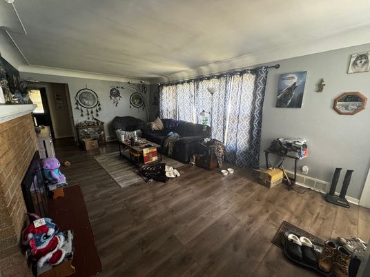 Fireplace, Interior, Living room, Wood Texture Flooring
