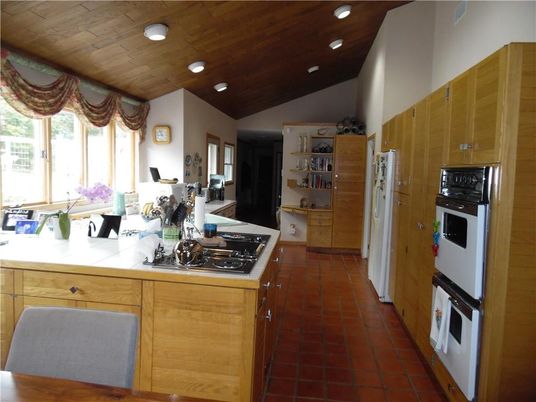 Interior, Kitchen, Recessed Lighting, Wooden Ceilings