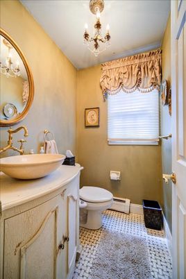 Bathroom, Chandelier, Interior