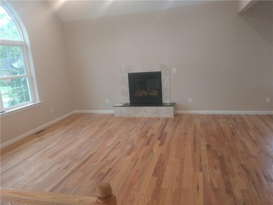Empty room, Fireplace, Interior, Wood Texture Flooring