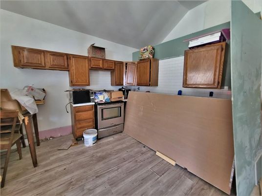 Interior, Kitchen, Wood Texture Flooring