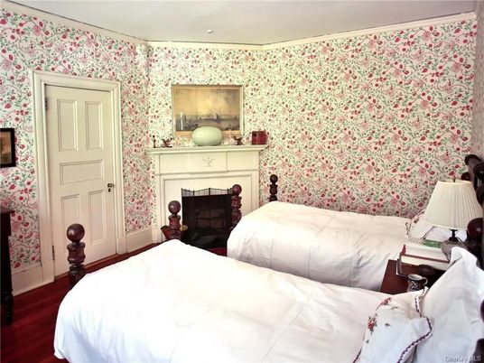Bedroom, Fireplace, Interior