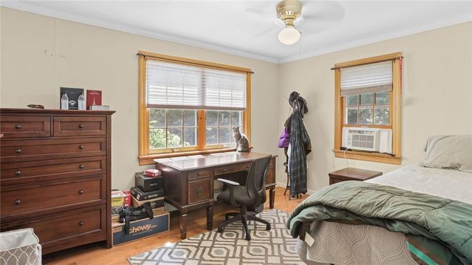 Bedroom, Home Office, Interior, Wood Texture Flooring