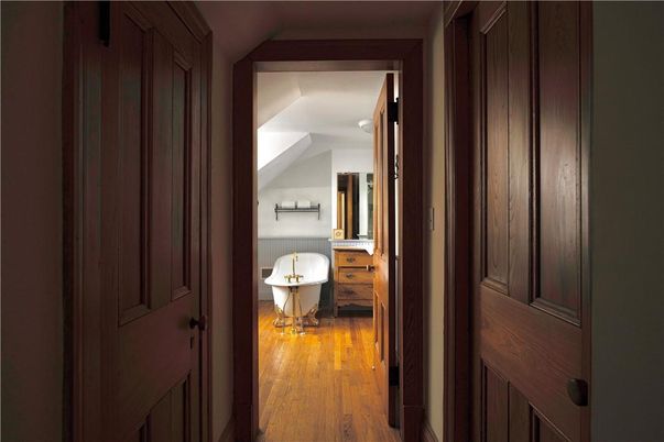 Bathroom, Interior, Wood Texture Flooring