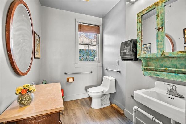 Bathroom, Interior, Wood Texture Flooring
