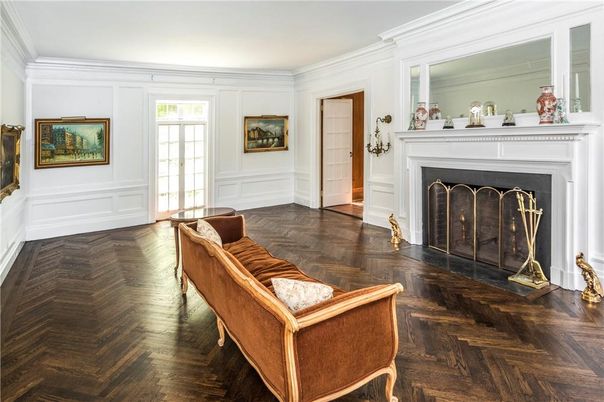Fireplace, Interior, Wood Texture Flooring