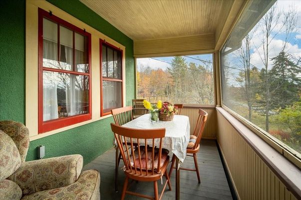 Dining room, Interior, Sun Room, Wood Texture Flooring