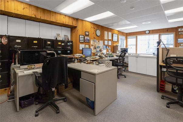 Home Office, Interior, Wooden Walls