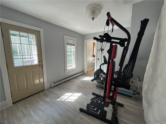 Fitness Equipment, Interior, Wood Texture Flooring