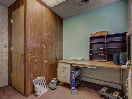 Home Office, Interior, Wooden Walls