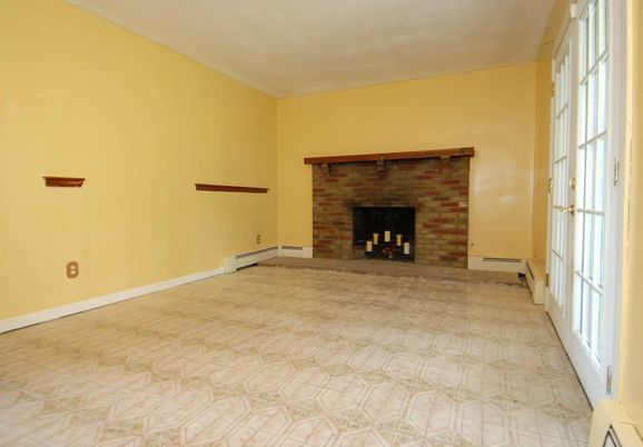 Empty room, Fireplace, Interior