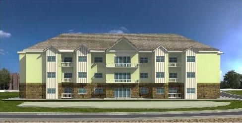 Exterior, Facade, Condo Building
