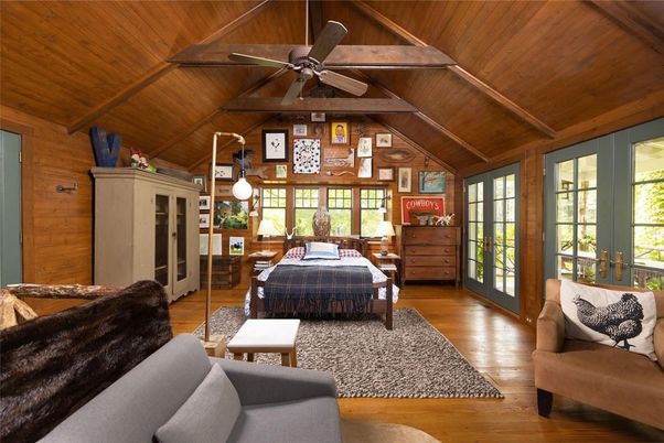 Bedroom, Interior, Wooden Beams, Wooden Ceilings, Wood Texture Flooring, Wooden Walls