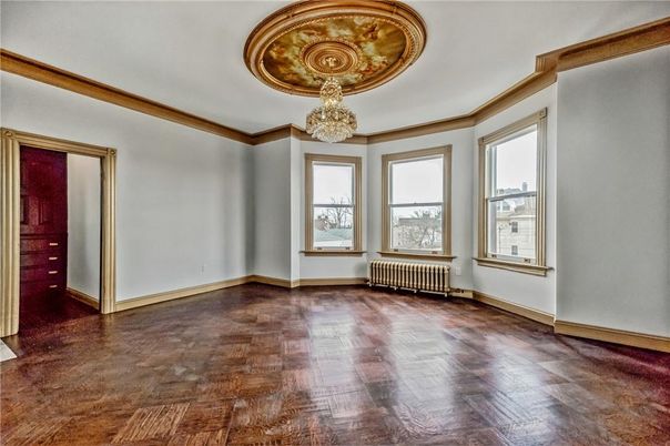 Chandelier, Empty room, Interior, Wood Texture Flooring