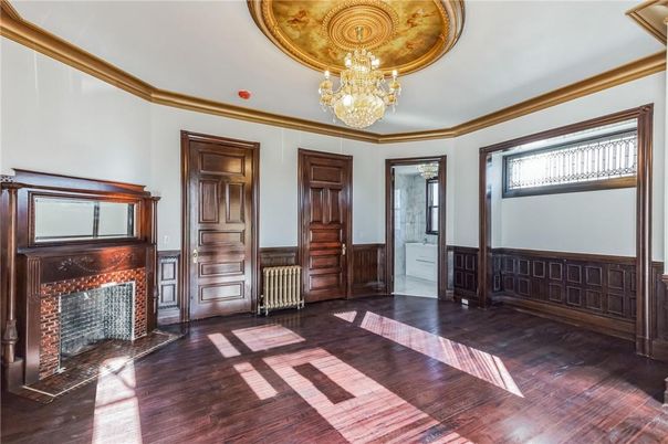 Chandelier, Fireplace, Interior, Wood Texture Flooring