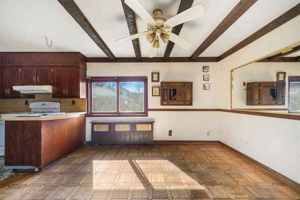 Interior, Kitchen, Wooden Beams, Wood Texture Flooring