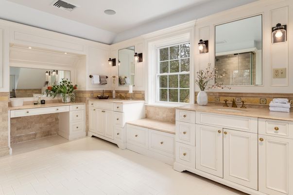 Bathroom, Dual Sink Vanities, Interior, Recessed Lighting