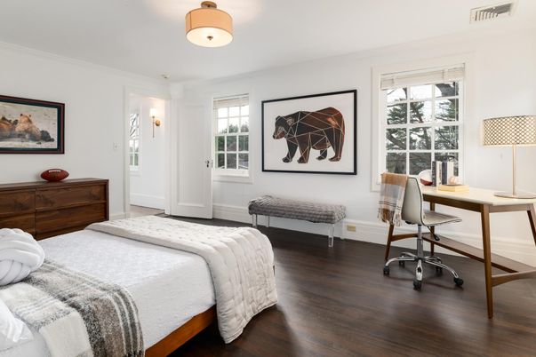 Bedroom, Home Office, Interior, Wood Texture Flooring