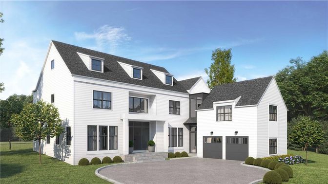 Attached, Backyard, Exterior, Facade, Farmhouse