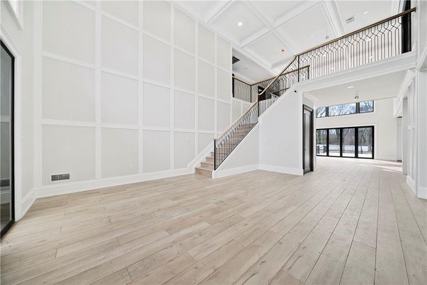 Interior, Recessed Lighting, Wood Texture Flooring