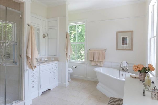 Bathroom, Free Standing Baths, Glass Shower, Interior
