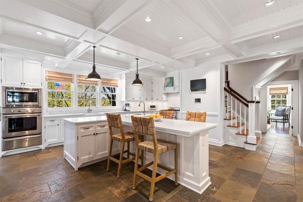 Interior, Kitchen, Pendant Lights, Recessed Lighting, Stainless Steel Appliances