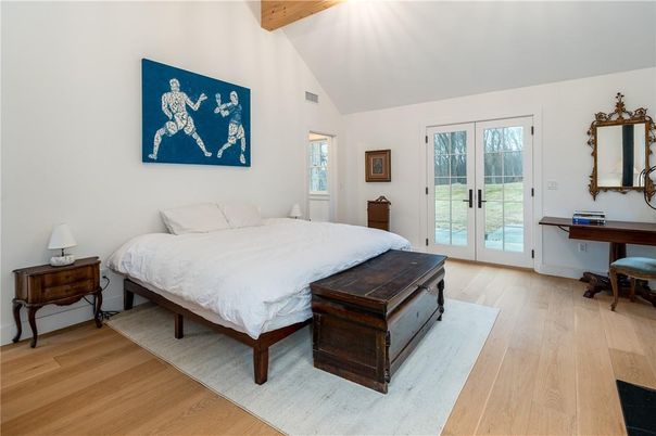 Bedroom, Interior, Wooden Beams, Wood Texture Flooring