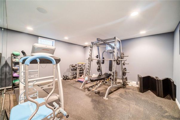 Fitness Equipment, Interior, Recessed Lighting