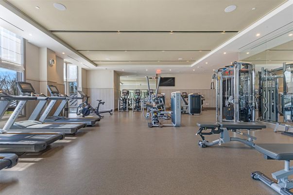 Fitness Equipment, Gym, Interior, Recessed Lighting
