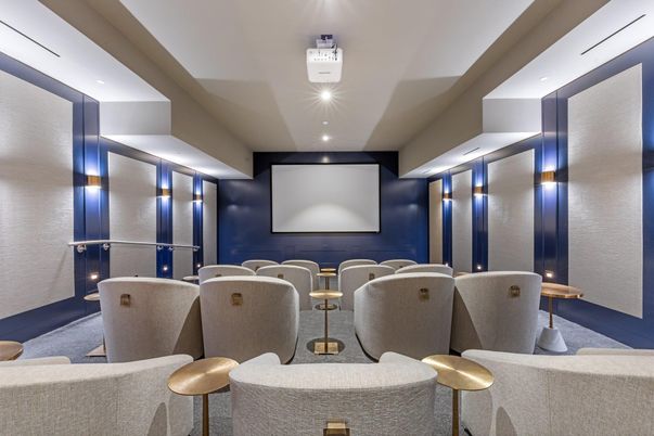 Home Theatre Room, Interior, Projection Screen, Recessed Lighting, Theatre Room