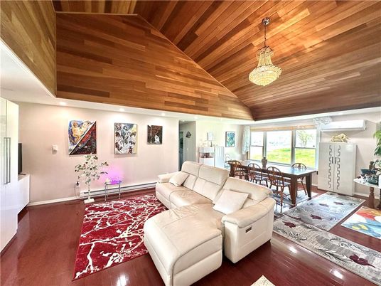 Chandelier, Dining room, Interior, Living room, Pendant Lights, Wooden Ceilings, Wood Texture Flooring