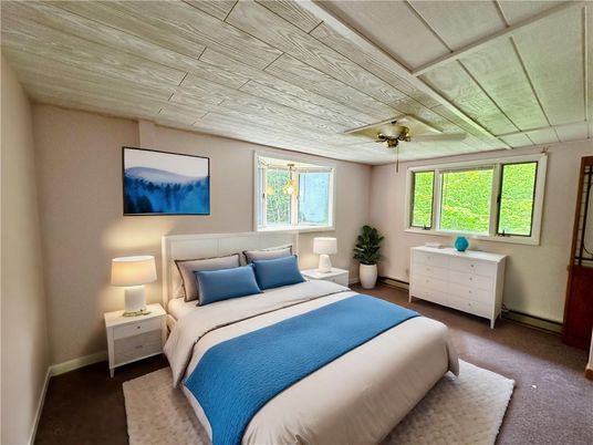 Bedroom, Interior, Wooden Ceilings
