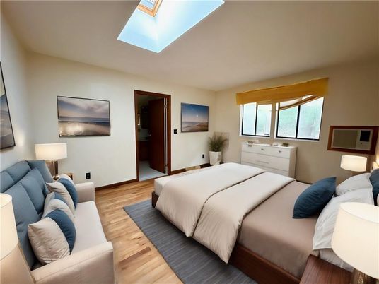 Bedroom, Interior, Wood Texture Flooring