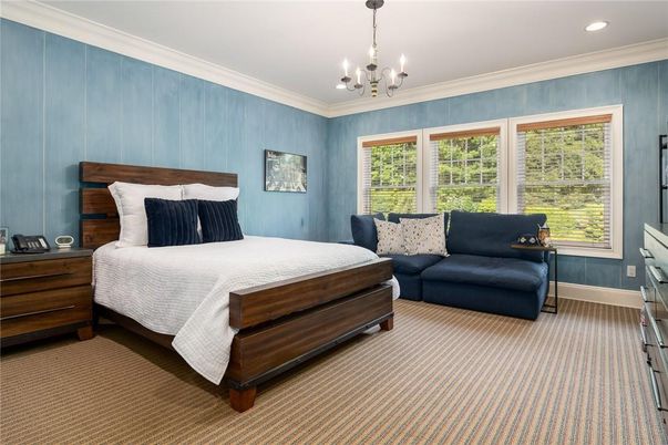 Bedroom, Chandelier, Interior, Recessed Lighting
