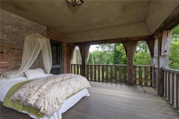 Bedroom, Exterior, Wood Texture Flooring