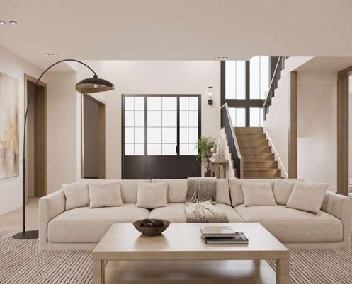 Interior, Living room, Recessed Lighting