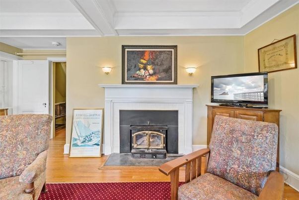 Fireplace, Interior, Wood Texture Flooring