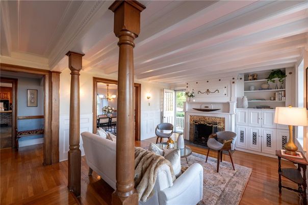 Fireplace, Interior, Wood Texture Flooring