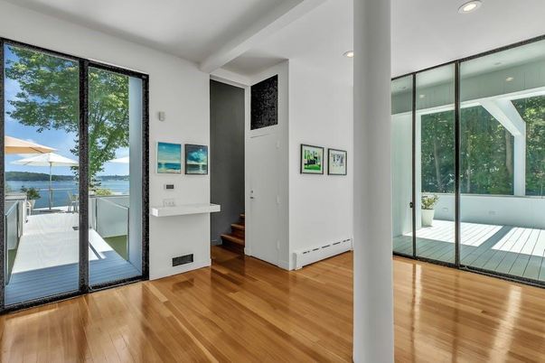 Interior, Recessed Lighting, Water, Wood Texture Flooring