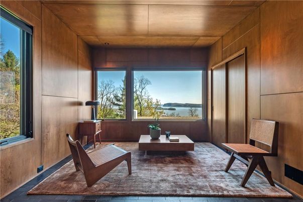 Interior, Living room, Water, Wooden Ceilings, Wood Texture Flooring, Wooden Walls