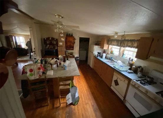 Dining room, Interior, Kitchen, Wood Texture Flooring