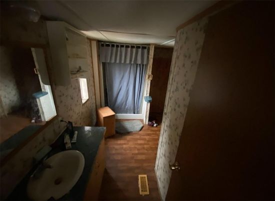 Bathroom, Interior, Wood Texture Flooring
