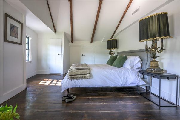 Bedroom, Interior, Wooden Beams, Wood Texture Flooring