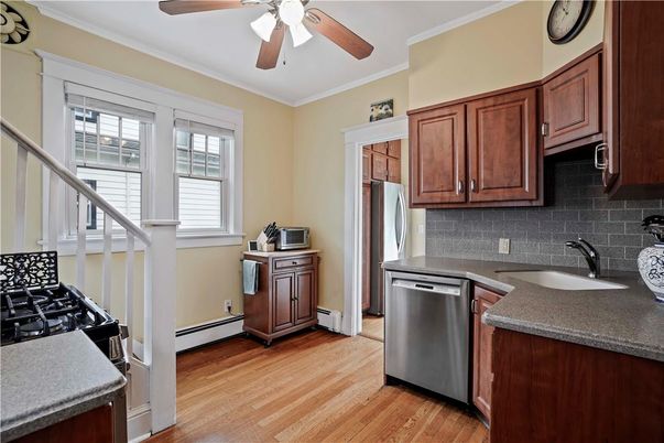 Interior, Kitchen, Wood Texture Flooring