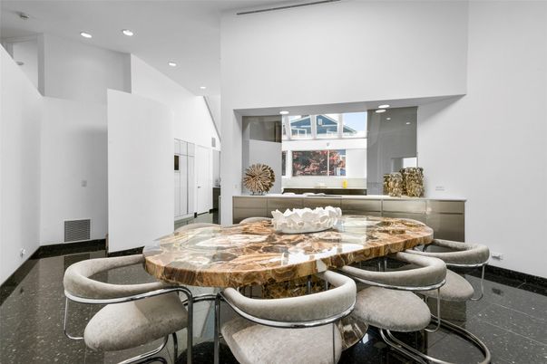 Dining room, Interior, Recessed Lighting