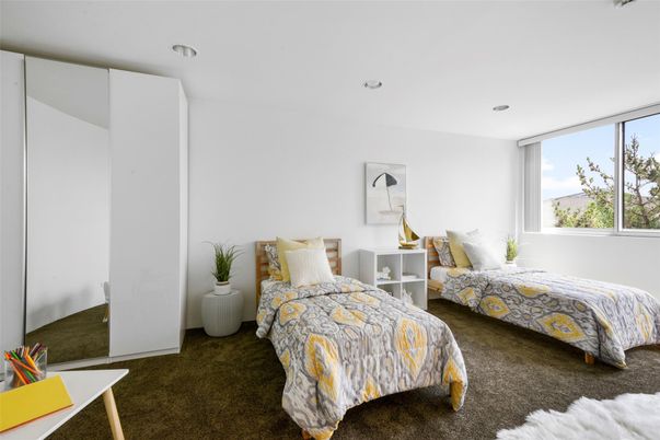 Bedroom, Interior, Recessed Lighting